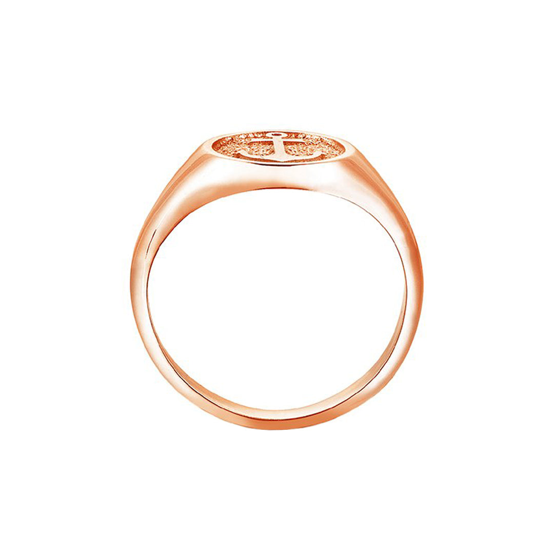 Anchor Ring - Solid Gold by Atolyestone