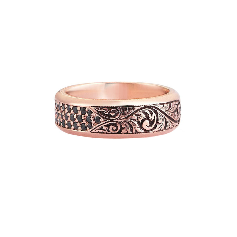 Classic Pave Band Ring - Solid Gold