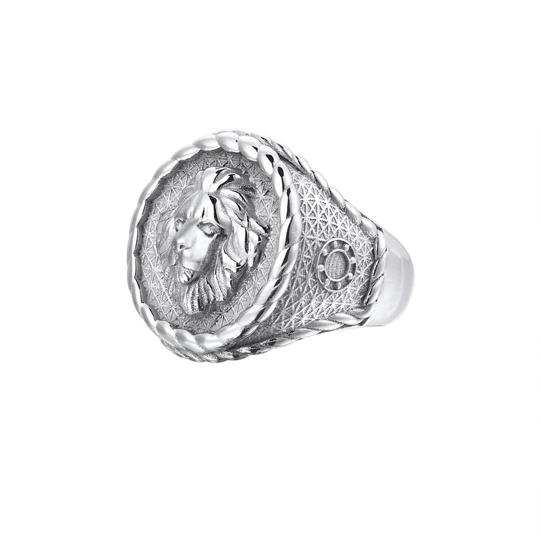 Imperial Leo Ring - White Gold