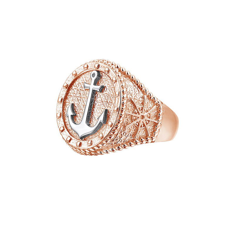 The Majestic Anchor Ring - Rose Gold