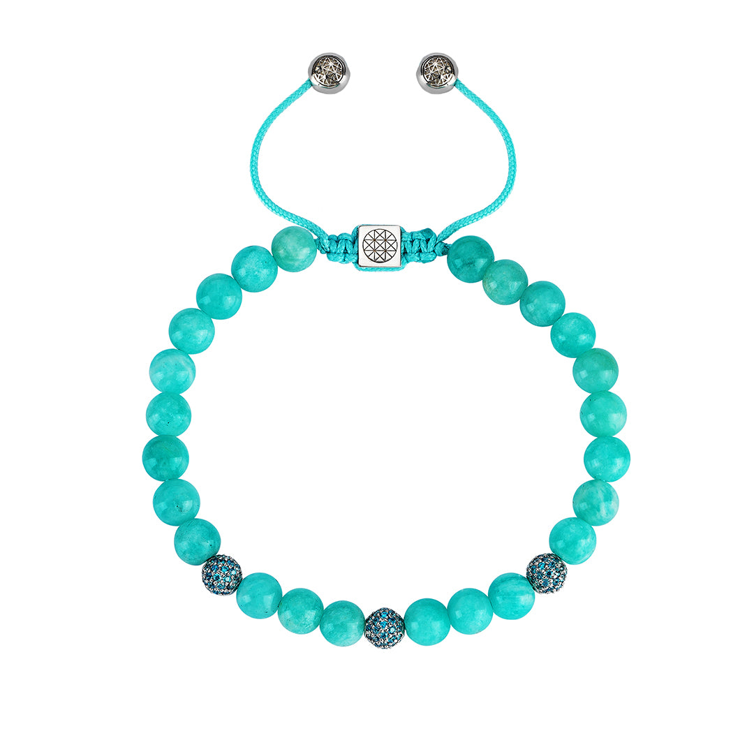 Women’s Amazonite Macrame Beaded Bracelet