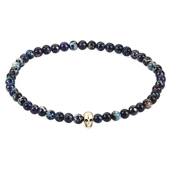 Women's MicroSkull & Genuine Black Diamonds by Atolyestone
