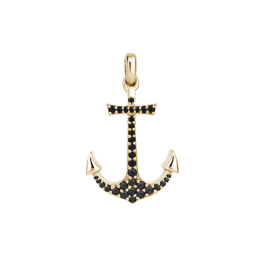 Anchor Pendant - Yellow Gold
