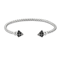Mens Arrow Cuff Bracelet - Silver