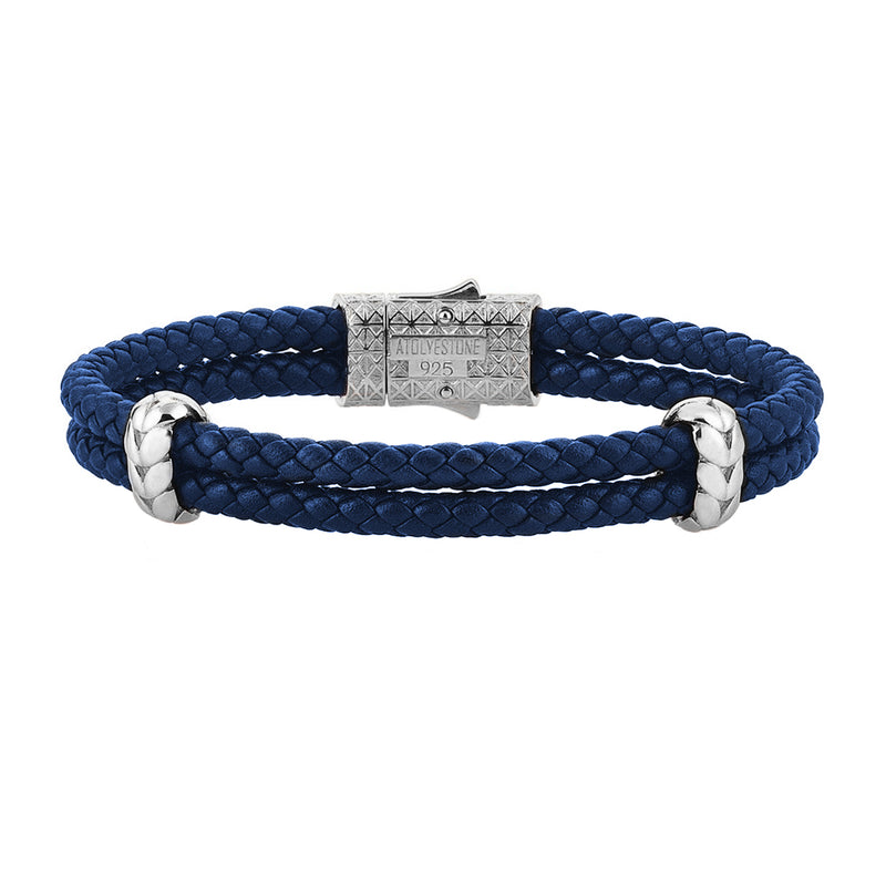 Blue Leather Bracelets - Unna Niehku