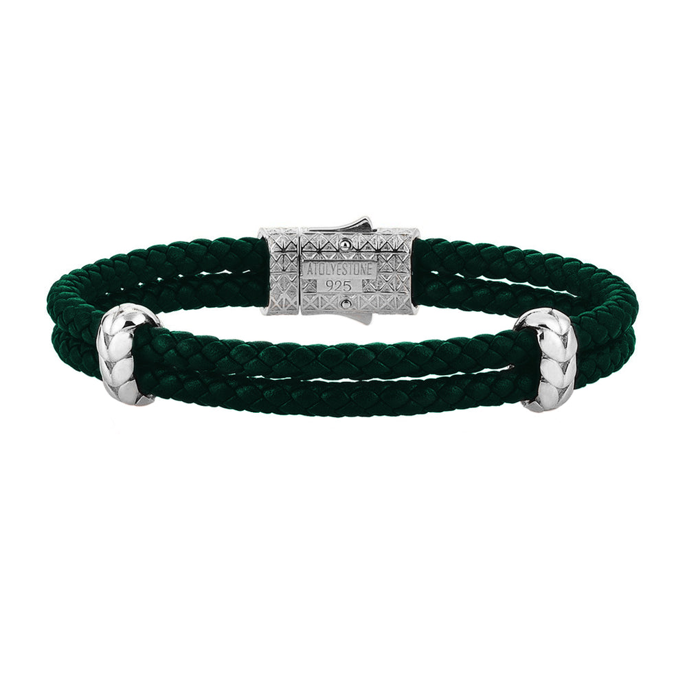 kmrii leather stone bracelet - メルカリ