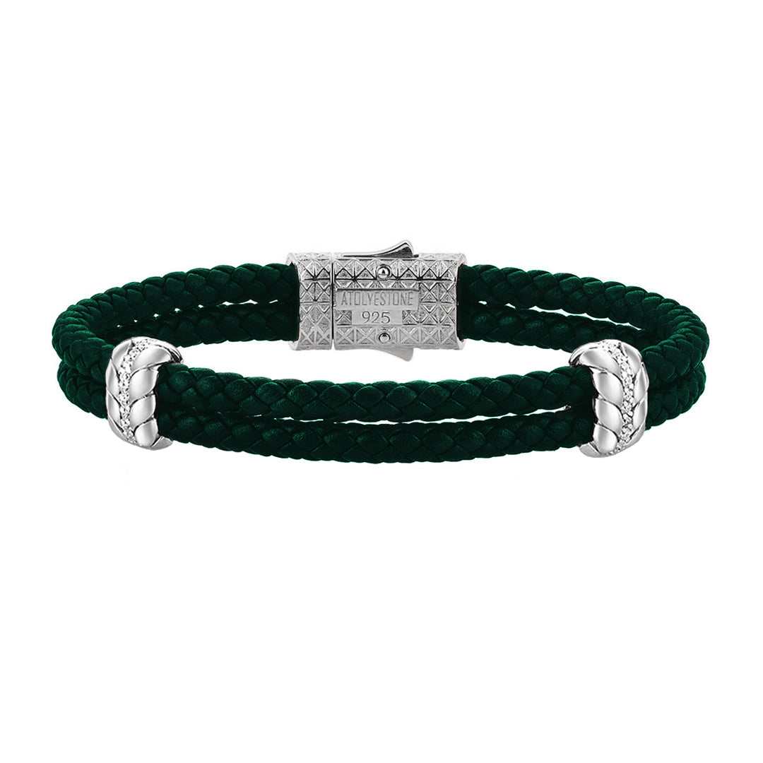 Diamond Leather Bracelet