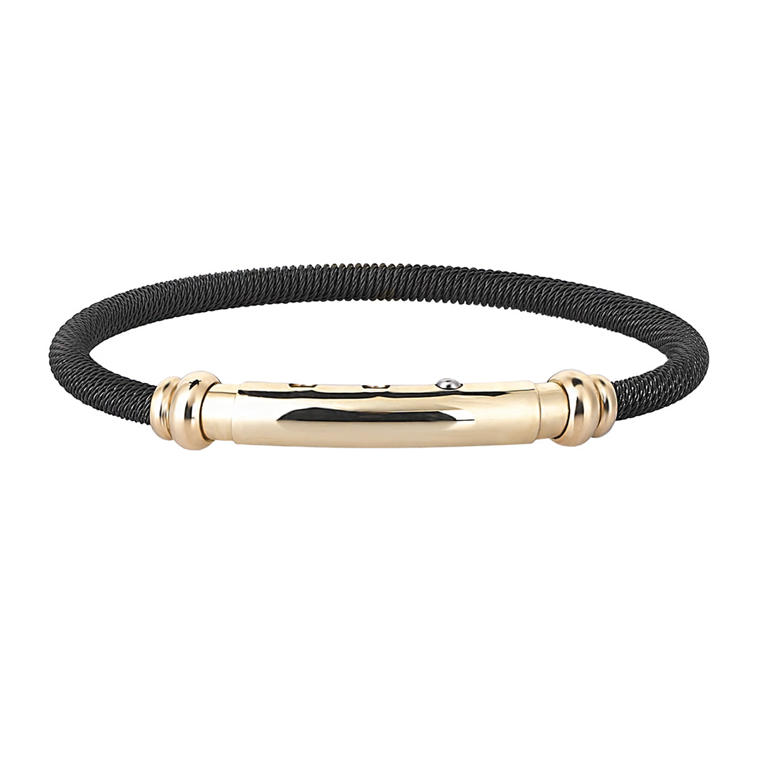 Adjustable Signature Bangle Bracelet in Gold