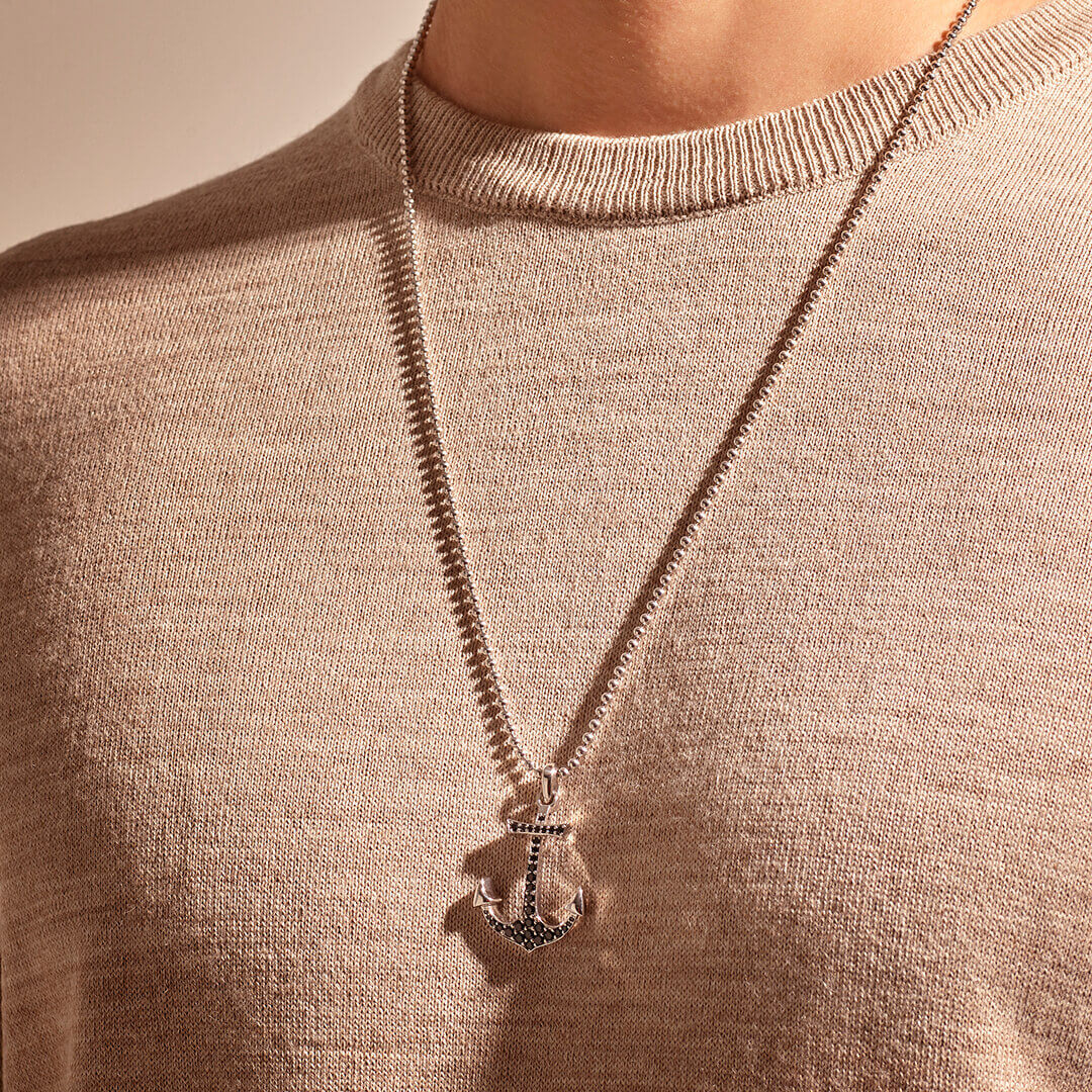 Anchor Necklace - Solid Silver (Pendant only)
