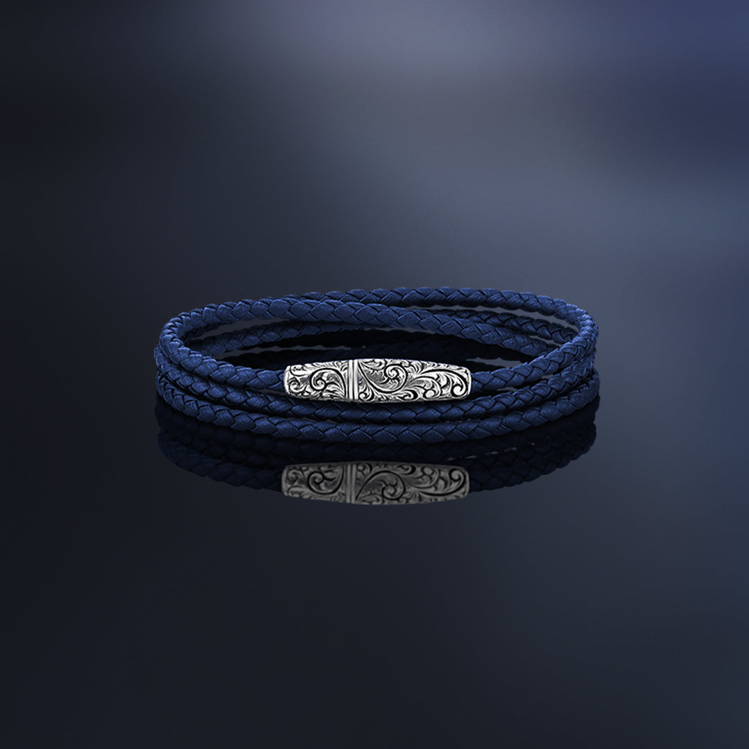 Classic Wrap Leather Bracelet With Premium Italian Nappa Leather