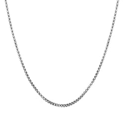 Box Necklace Chain in Silver