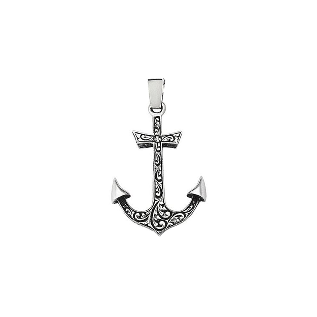 Classic Anchor Necklace - Silver