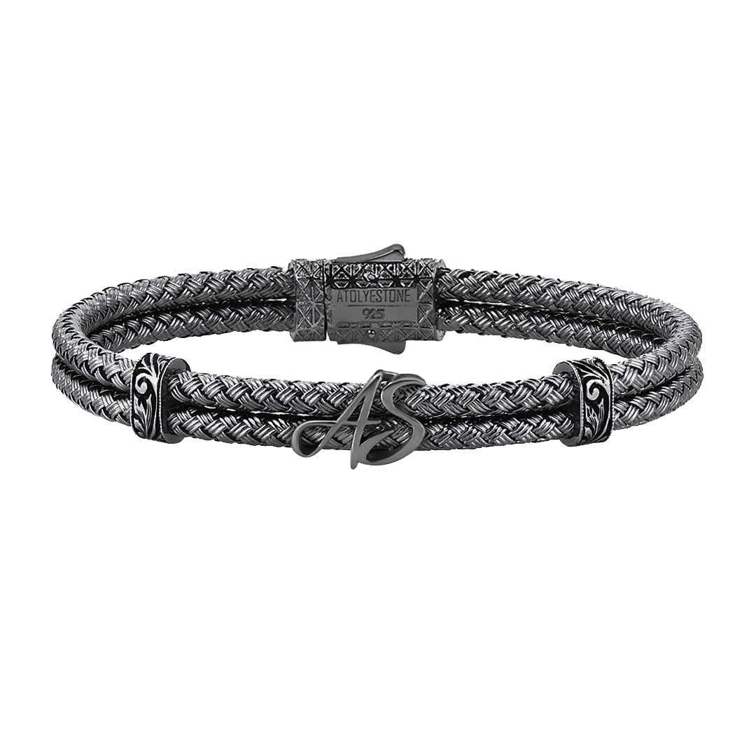 Statement Bangle Bracelet - Silver