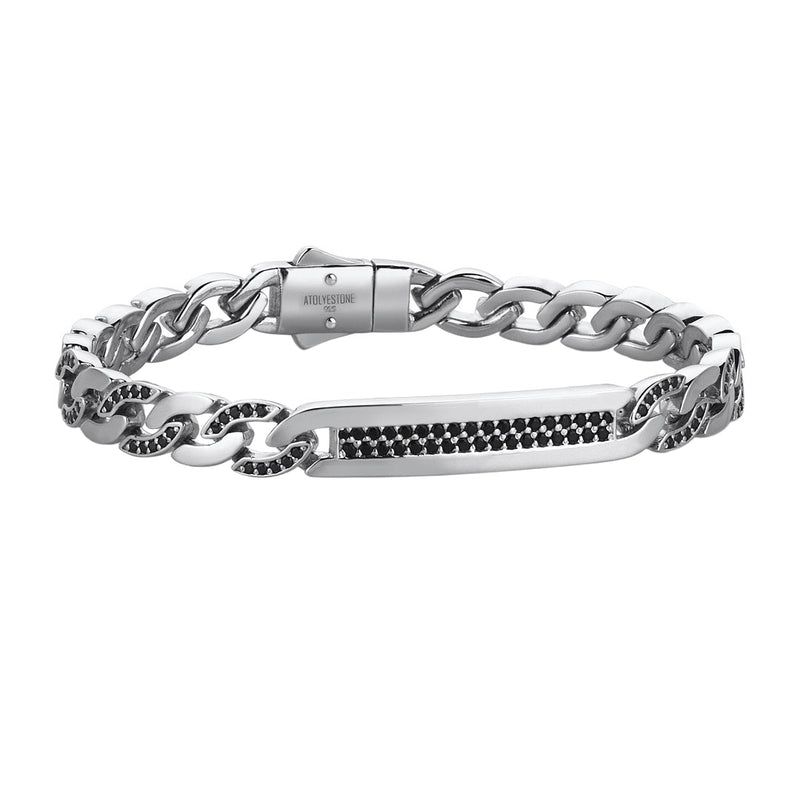 Mens Classic Chain Bracelet - Silver