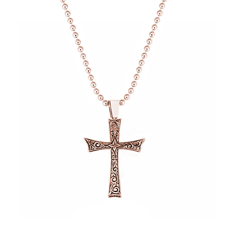 14k Cross Necklace - Solid Gold