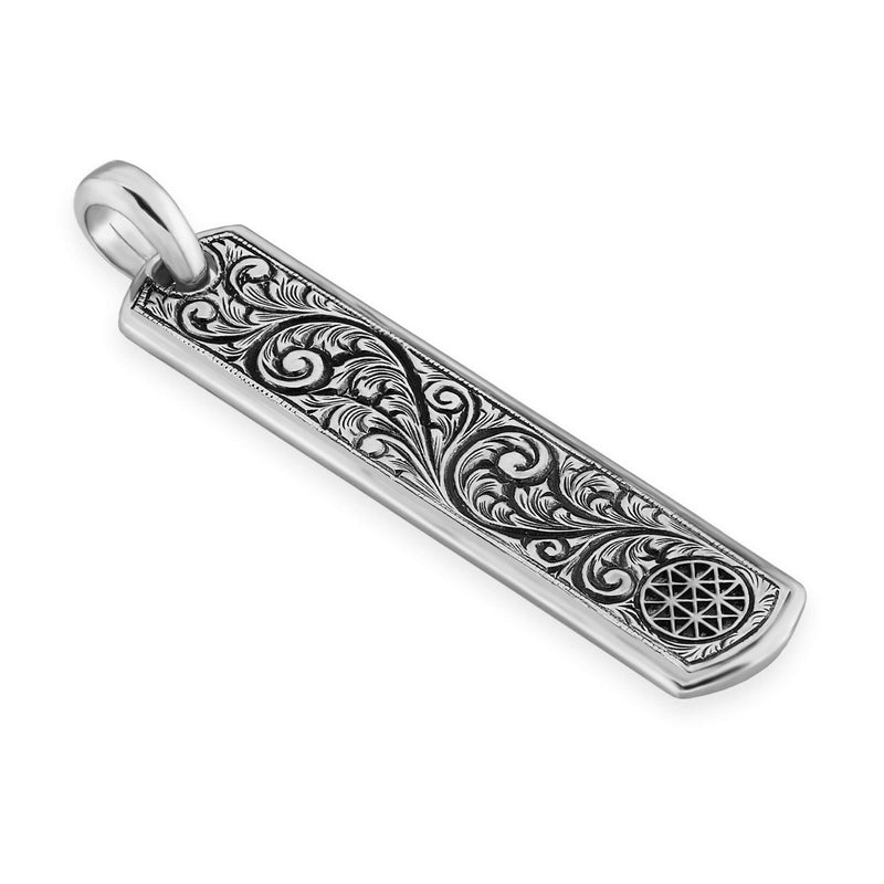 Classic Samurai Tag Necklace - Solid Silver