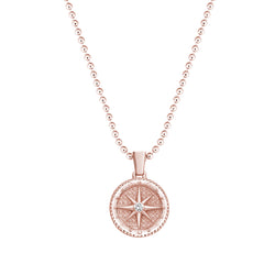 Compass Necklace in Gold (Pendant Only)