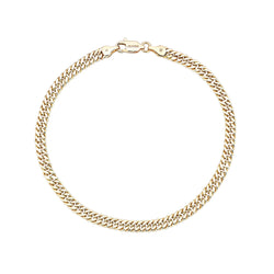 Cuban Links Chain Bracelet in Gold