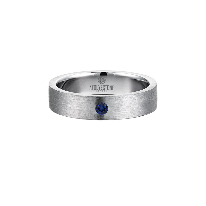 Diamond Coyote Buttes Ring - Silver - Sapphire - 5mm