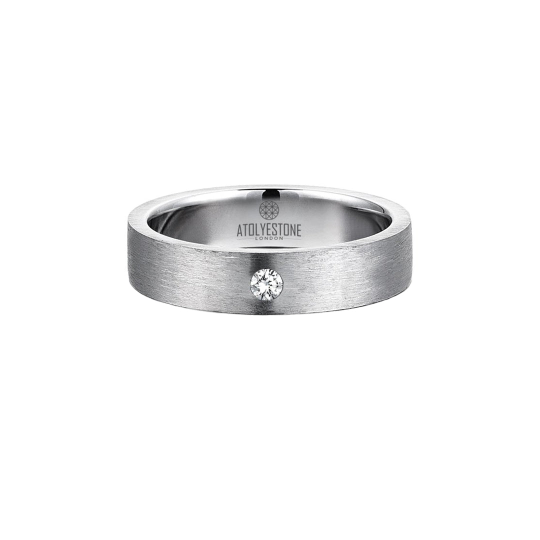 Diamond Coyote Buttes Ring - Silver - White Diamond - 5mm