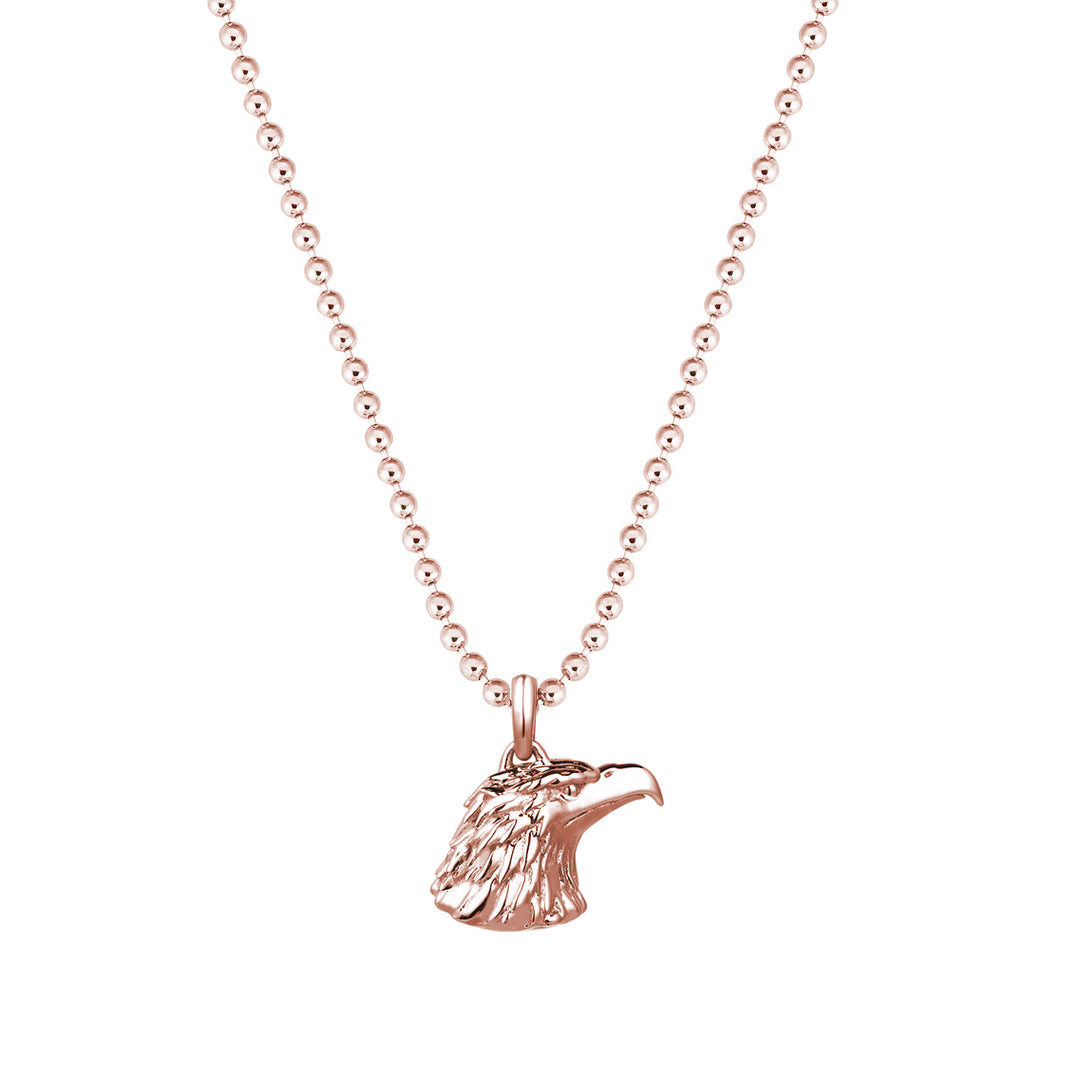 Eagle Charm Necklace - Rose Gold