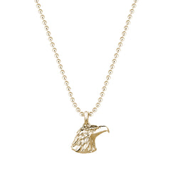 Eagle Charm Necklace - Yellow Gold