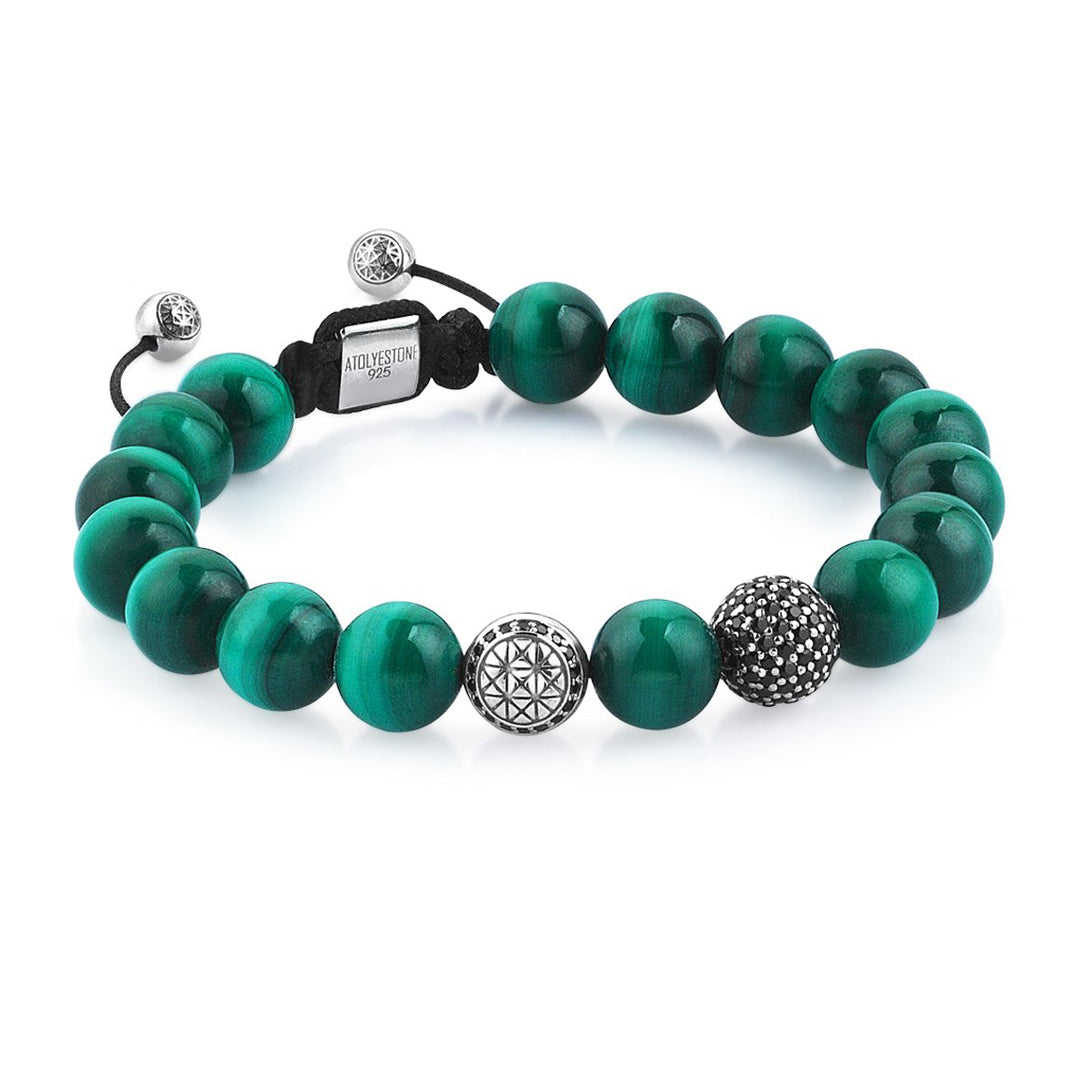 EXCLUSIVE SIGNATURE BEADED MACRAME BRACELET FOR MEN