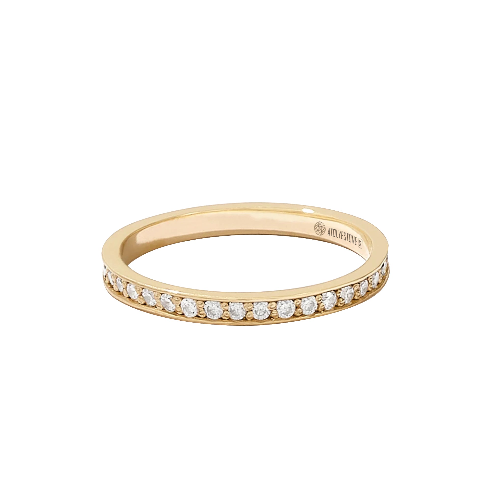 0.21 ctw Diamond Channel Set Eternity Ring - Solid Yellow Gold