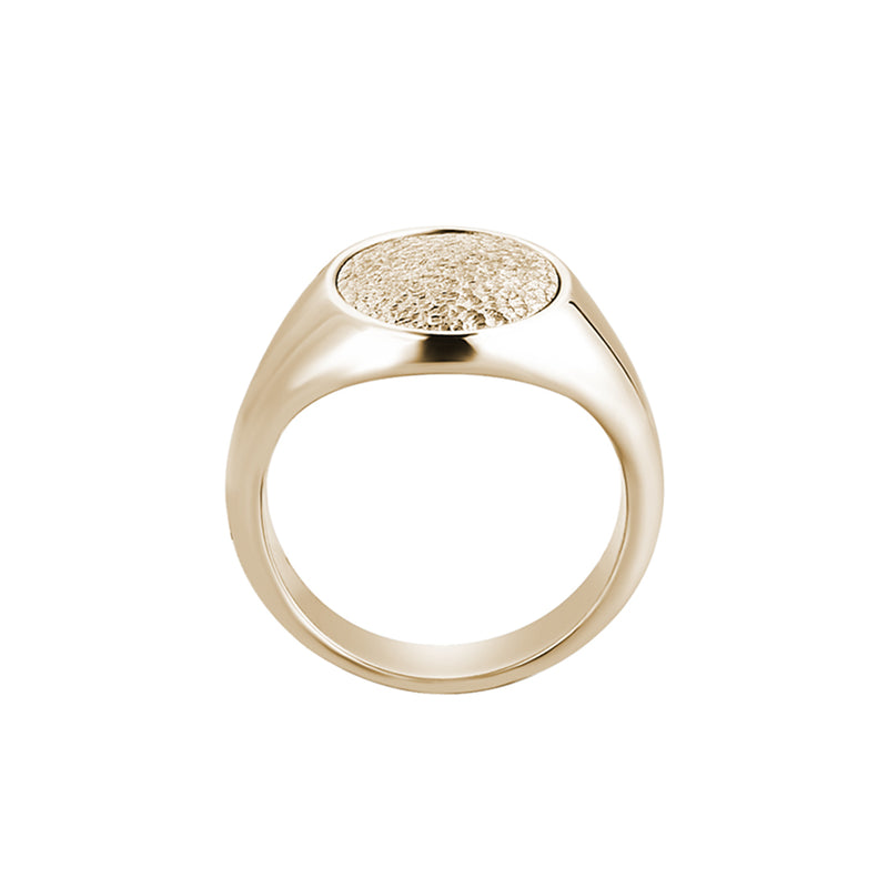 Men's Solid Gold Designer Signet Ring
