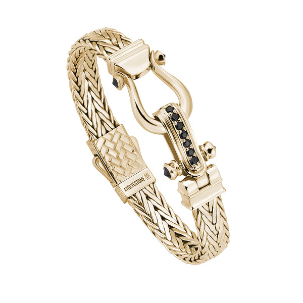Iconic Woven Bangle in Gold
