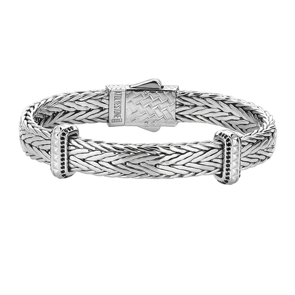 Iconic Woven Elements Bangle in Silver