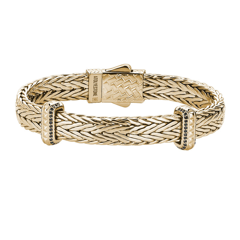 Iconic Woven Elements Bangle in Gold