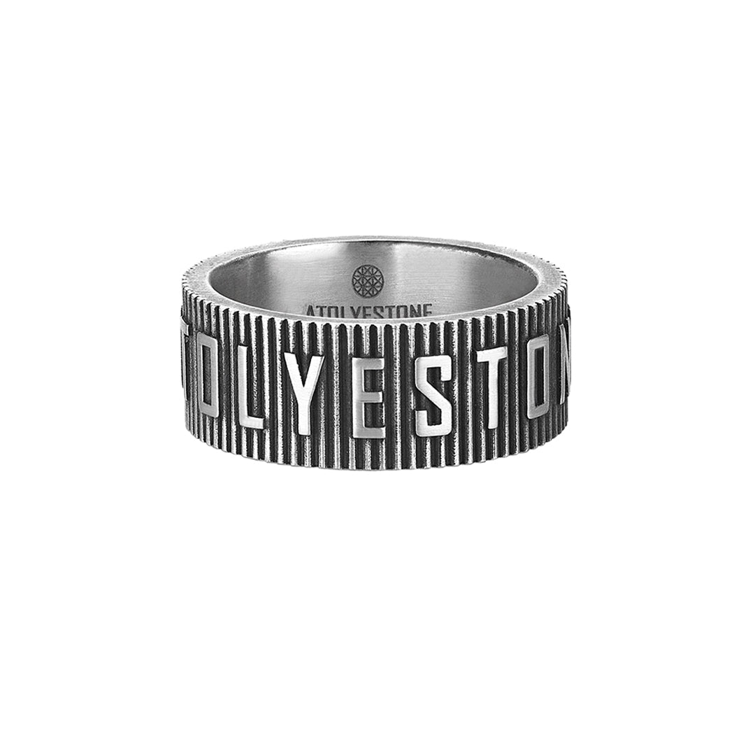 925 Sterling Silver Personalized Band Ring for Men
