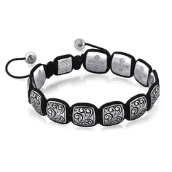 Imperial Classic Macrame Bracelet - Solid Silver
