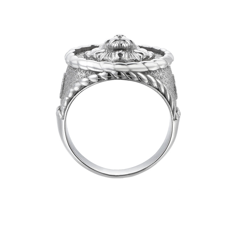 Mens Imperial Leo Ring - Silver