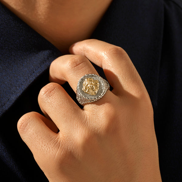 Imperial Leo Ring With Solid Gold