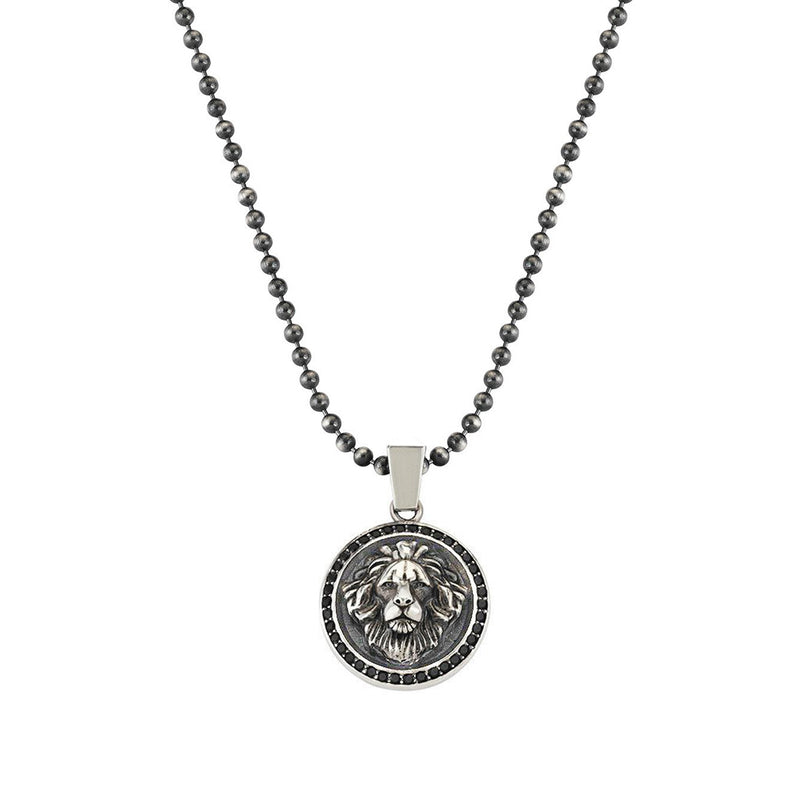 Mens Leo Necklace With Chain