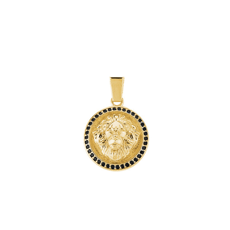 Leo Necklace - Solid Silver - Yellow Gold
