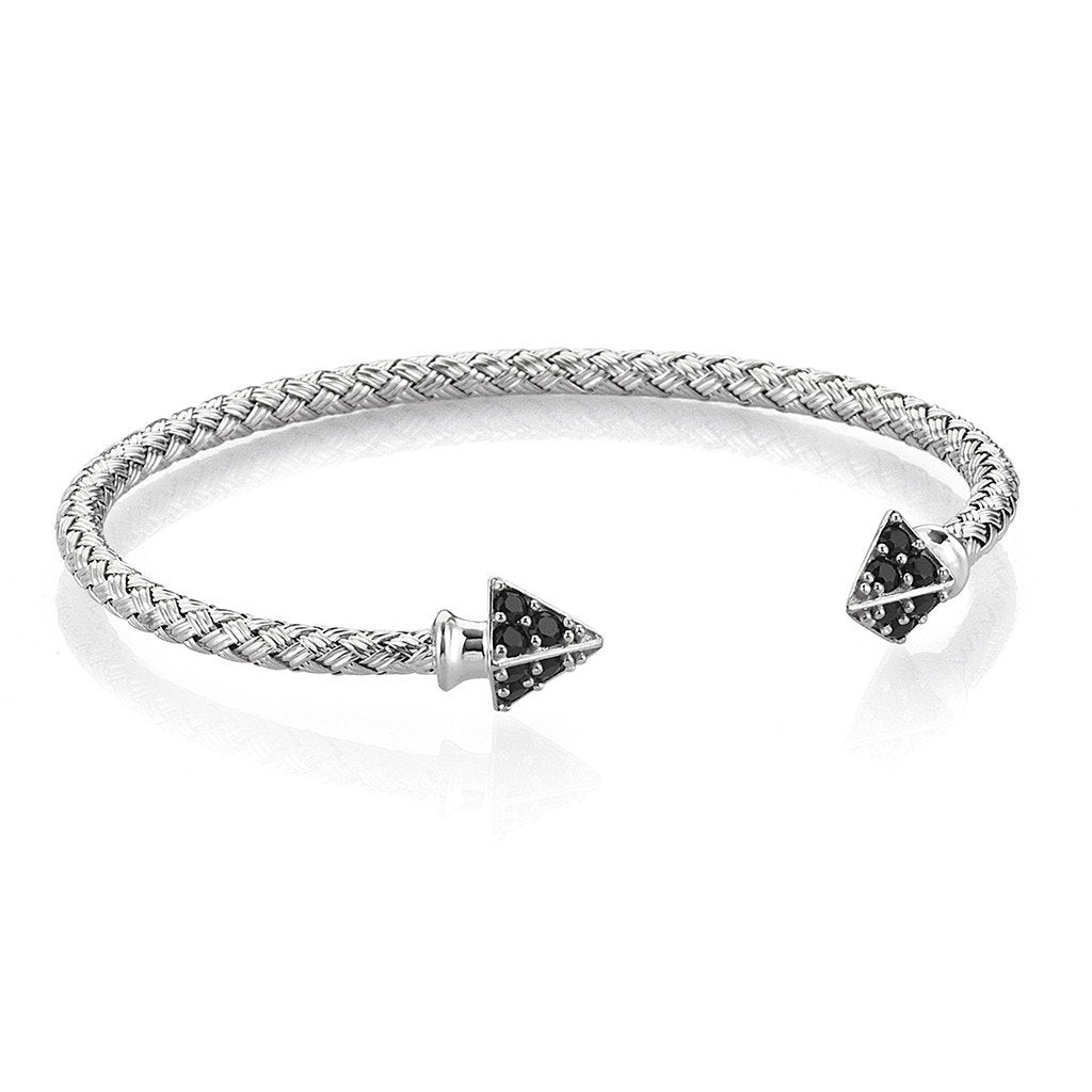Men Silver Arrow Cuff Bracelet Plating Silver