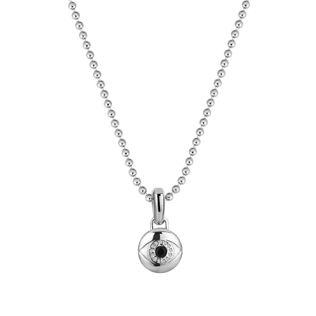 Men's Evil Eye Pendant in Silver