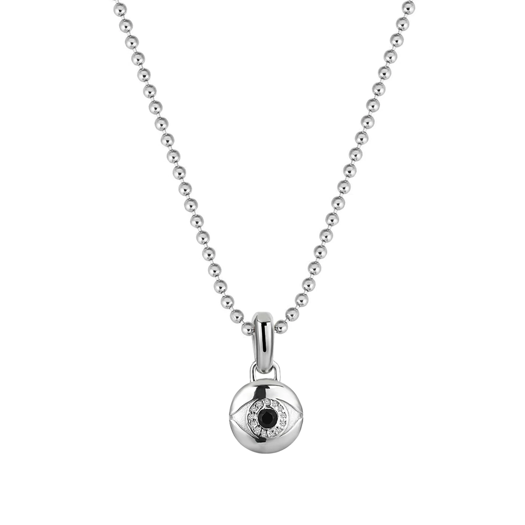 Men's Evil Eye Pendant in Silver