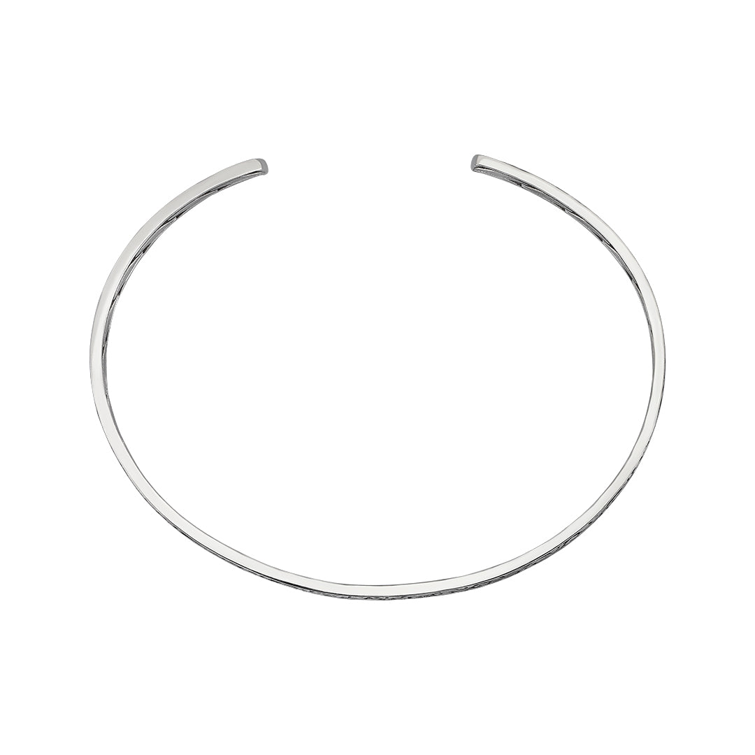 Men's 4mm wide Open Cuff Bracelet in Solid Gold