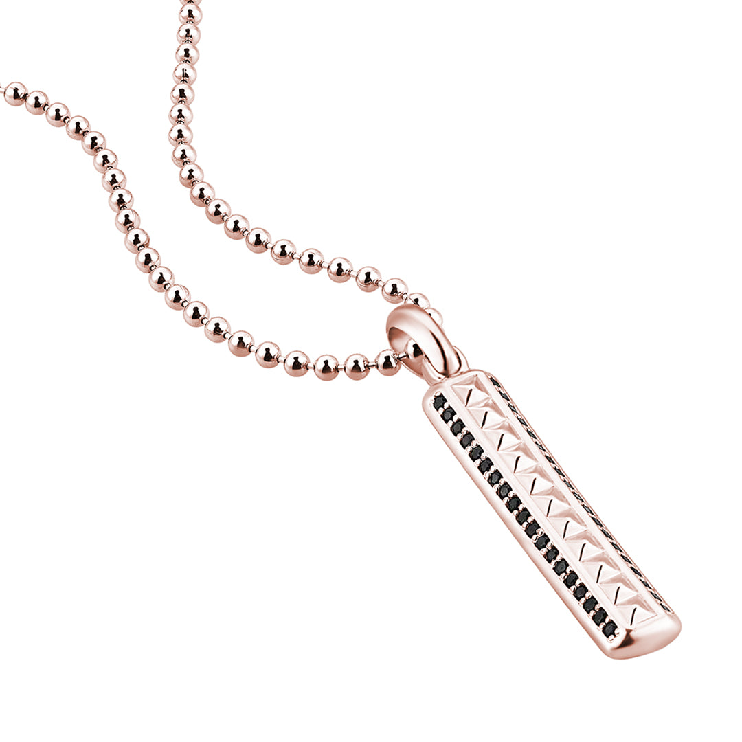 Minimal Pyramid Pave Pendant in Gold (Pendant Only)