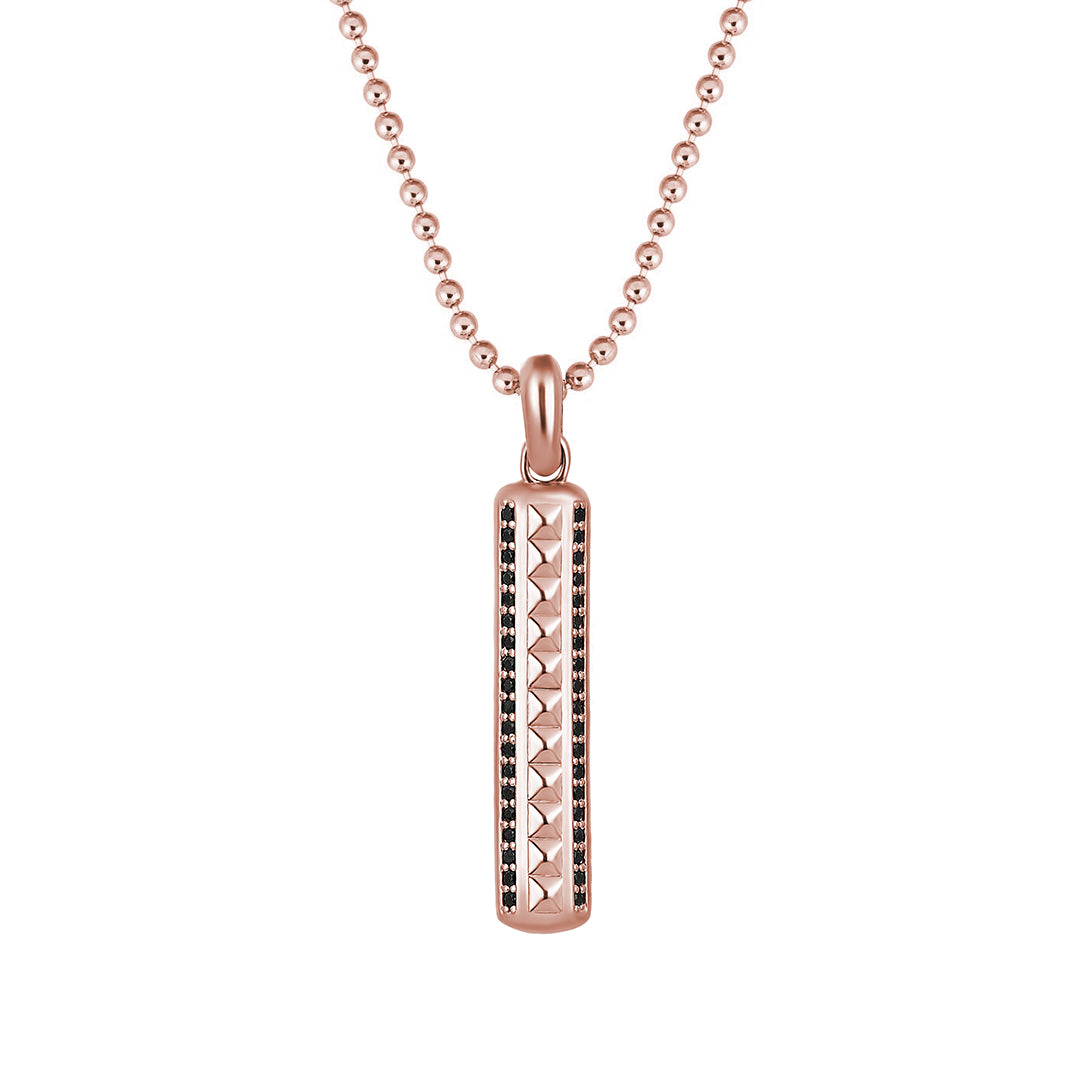 Minimal Pyramid Pave Pendant in Gold (Pendant Only)