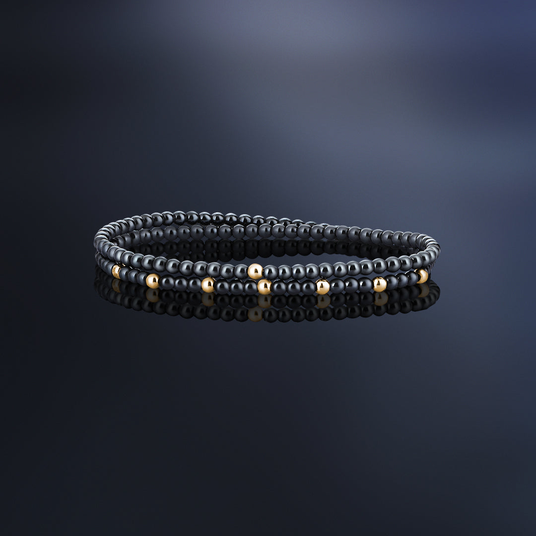 Minimalist Double Beaded Bracelet