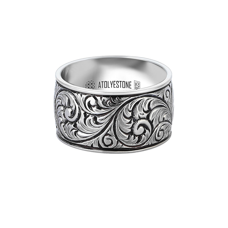 Premium Classic Band Ring in Silver