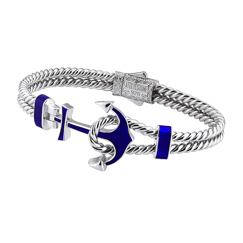 Ocean Twined Anchor Bangle