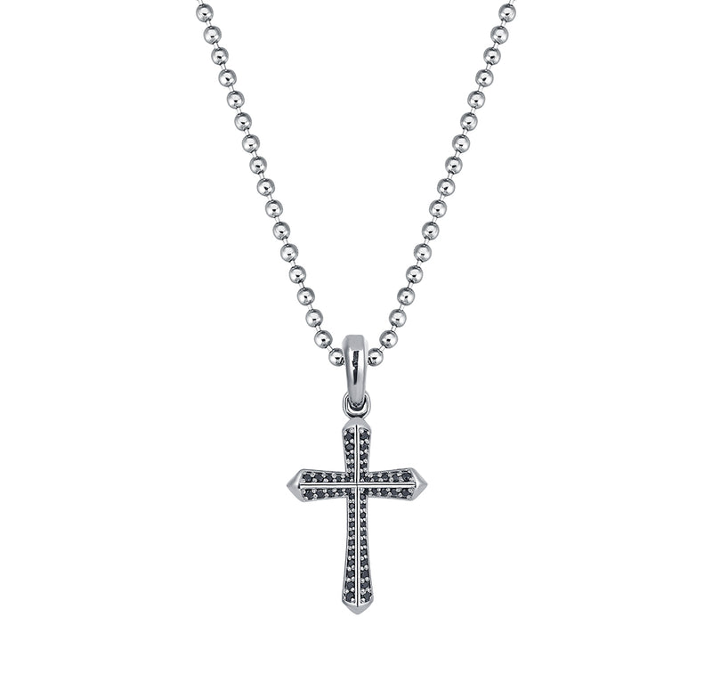Paved Cross Pendant in Gold