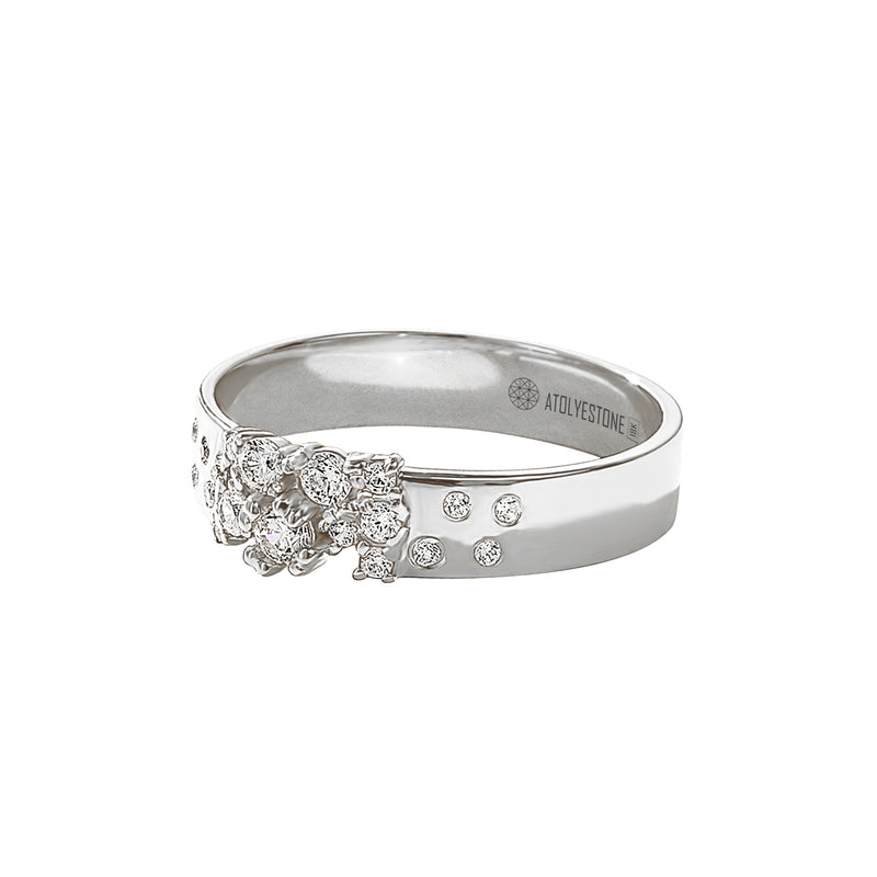 3 CT. T.W. Diamond Flower Cluster Engagement Ring in 14K White Gold | Zales