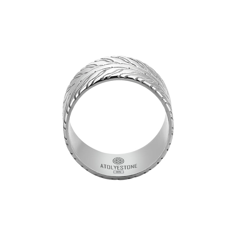 925 Sterling Silver Bold Band Ring for Men